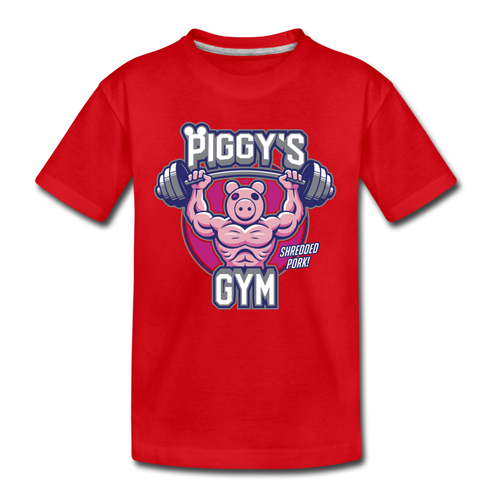 Piggy's Gym T-Shirt - red