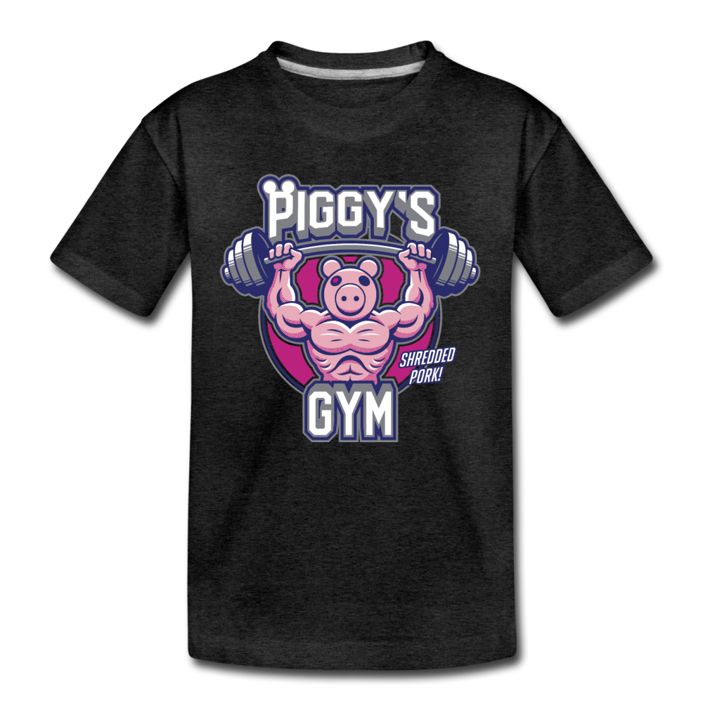 Piggy's Gym T-Shirt - charcoal gray