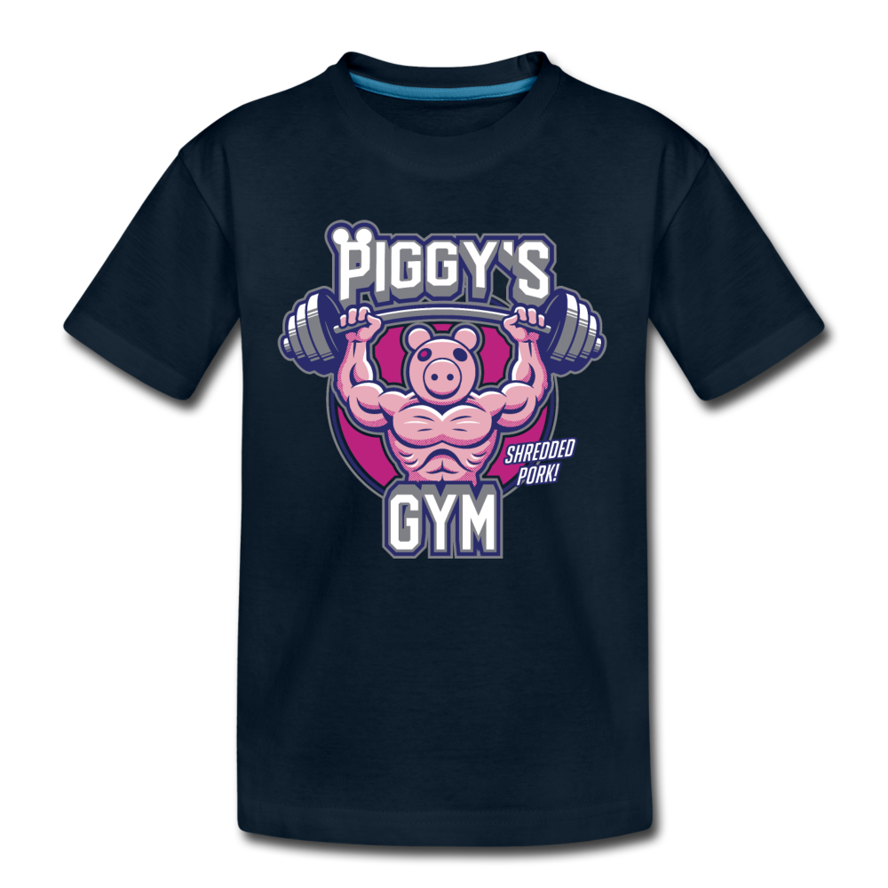 Piggy's Gym T-Shirt - deep navy