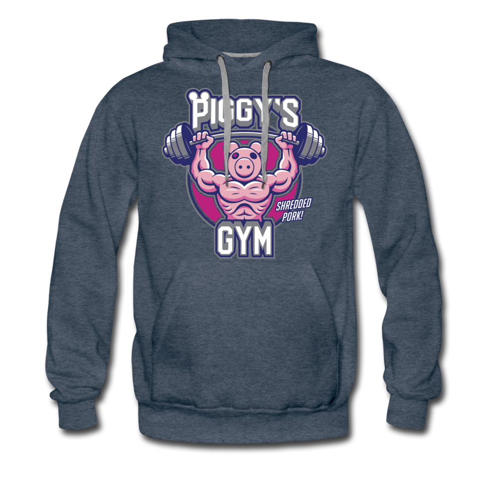 Piggy's Gym Hoodie (Mens) - heather denim