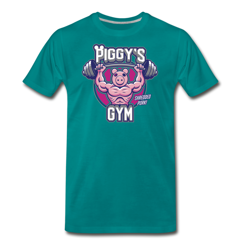 Piggy's Gym T-Shirt (Mens) - teal