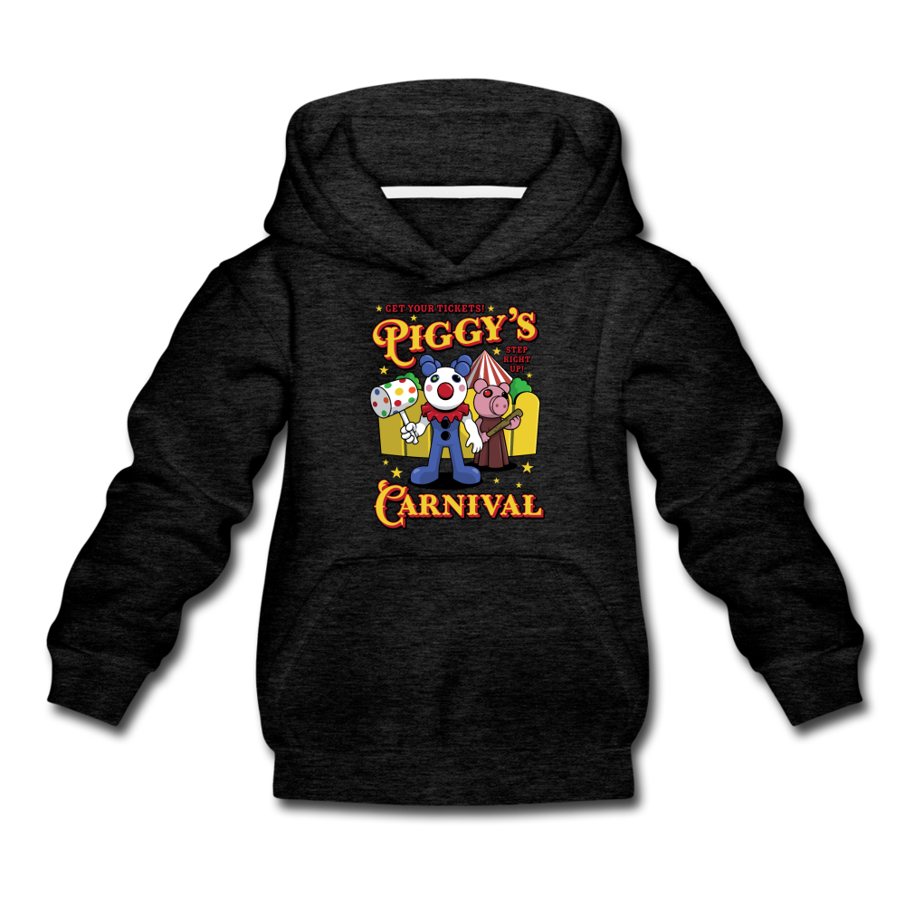 Piggy's Carnival Hoodie - charcoal gray