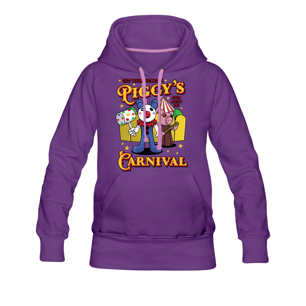Piggy's Carnival Hoodie (Womens) - purple