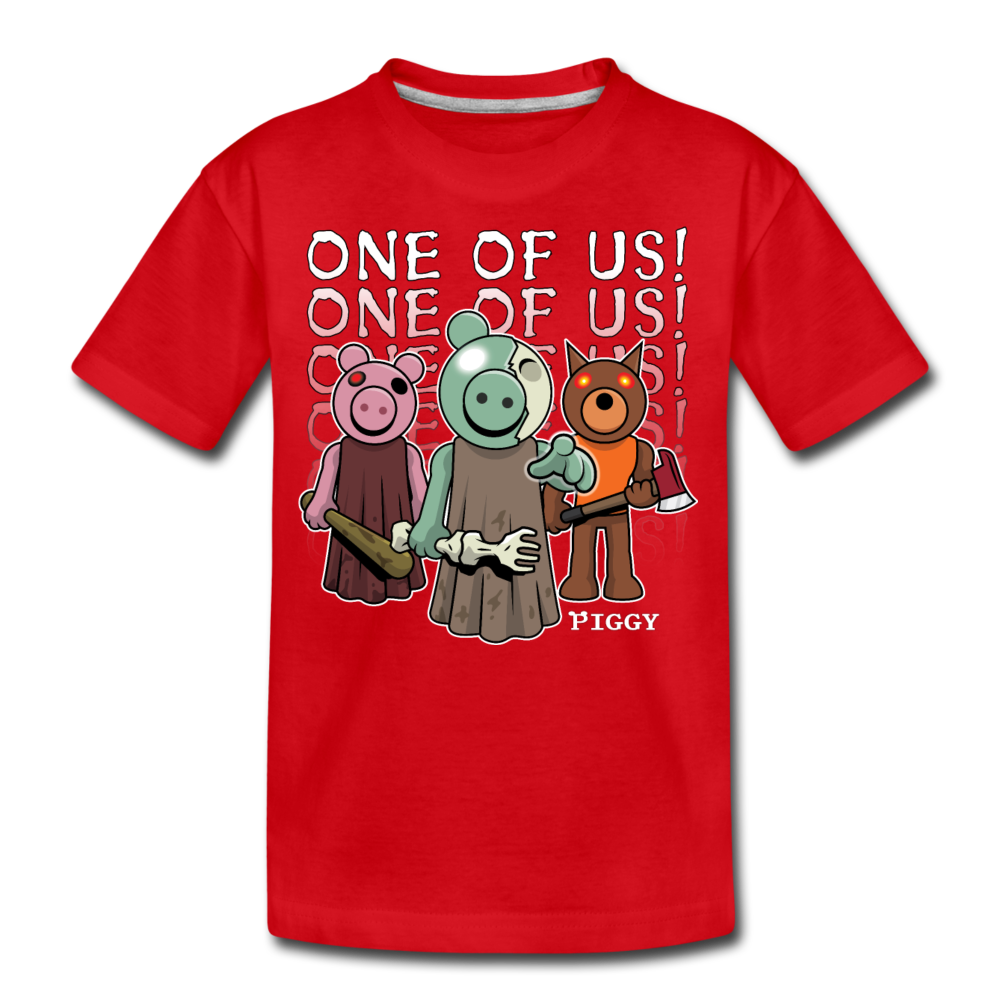 Piggy One Of Us! T-Shirt - red
