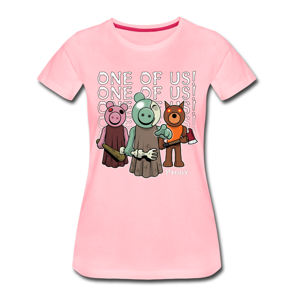 Piggy One Of Us! T-Shirt (Womens) - pink