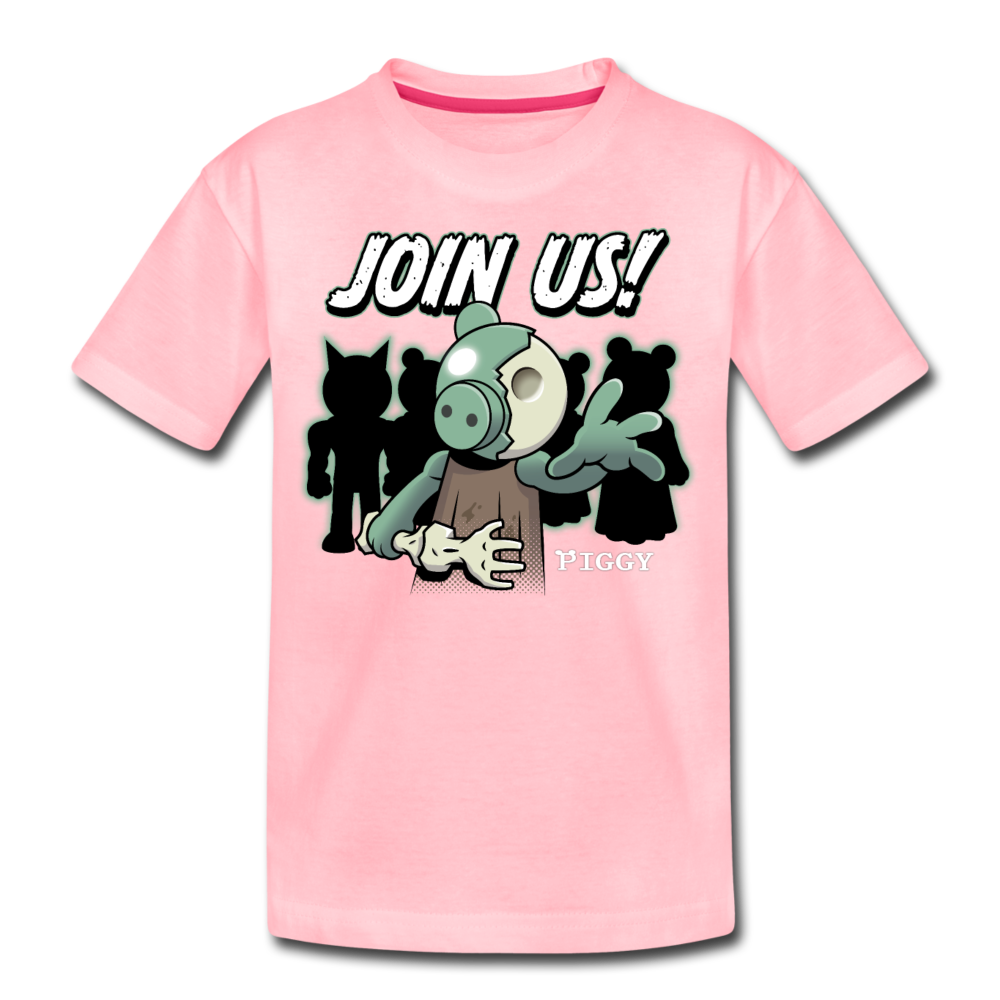 Piggy Join Us! T-Shirt - pink
