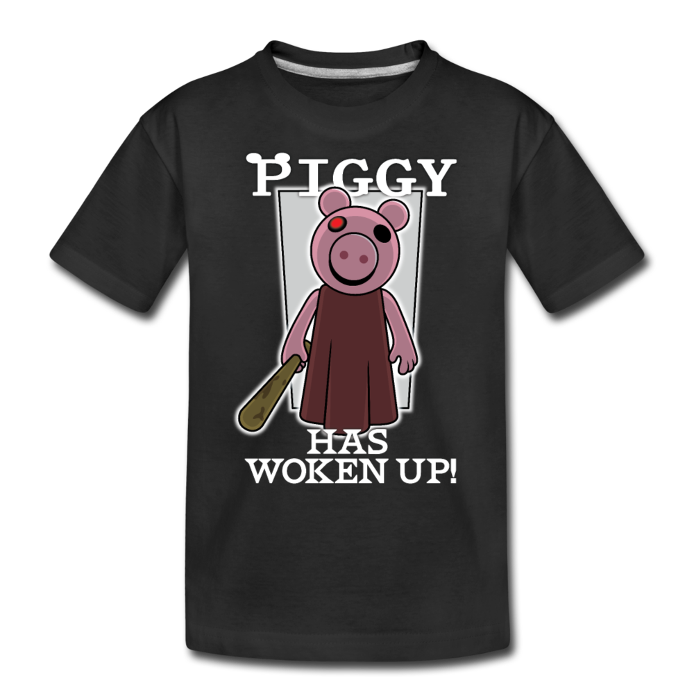 Piggy Has Woken Up T-Shirt - black