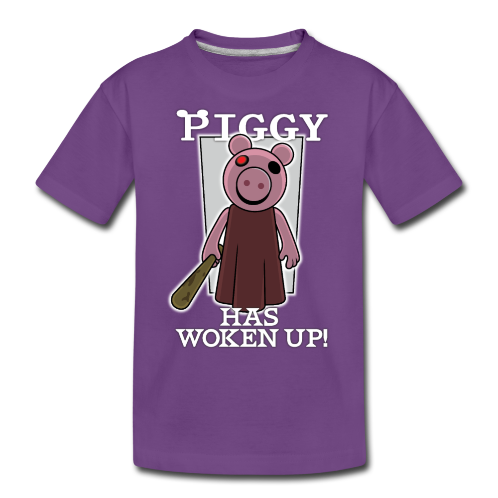 Piggy Has Woken Up T-Shirt - purple