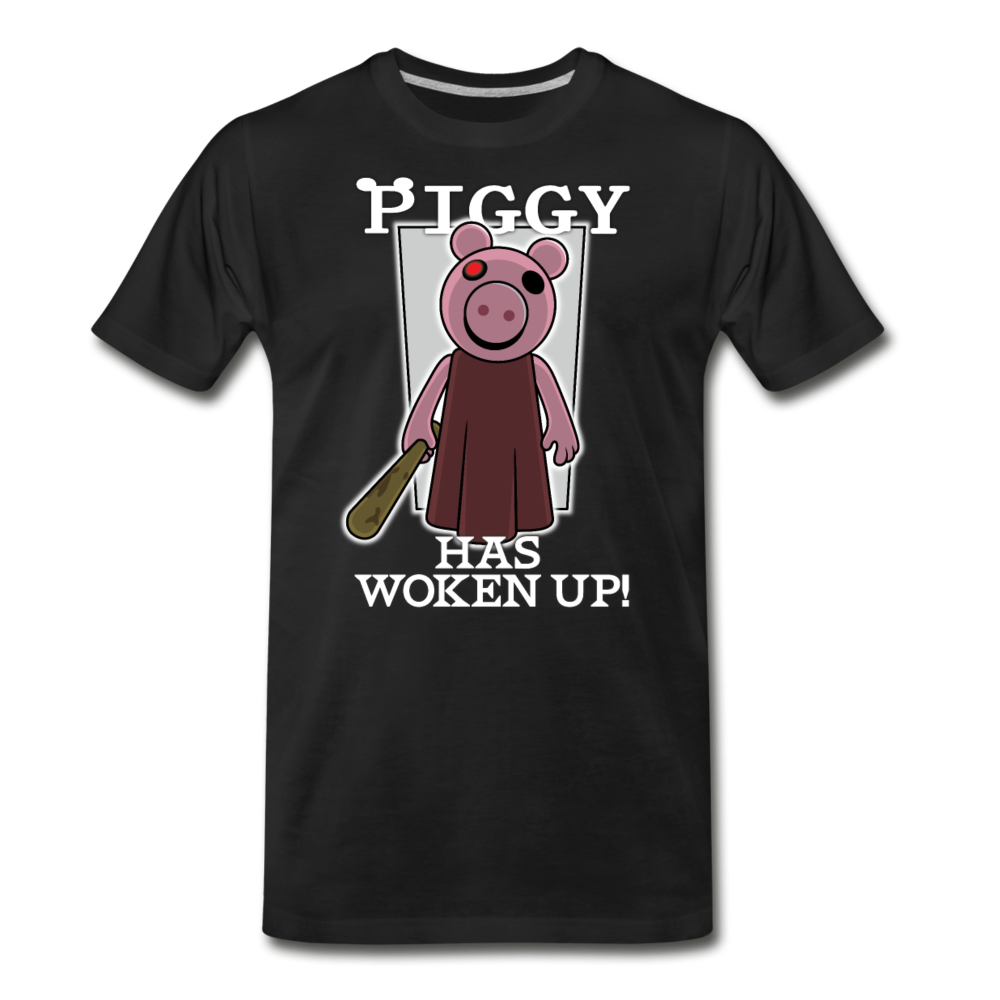 Piggy Has Woken Up T-Shirt (Mens) - black