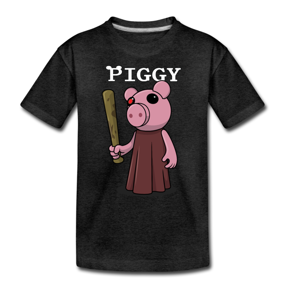 Piggy Logo T-Shirt - charcoal gray
