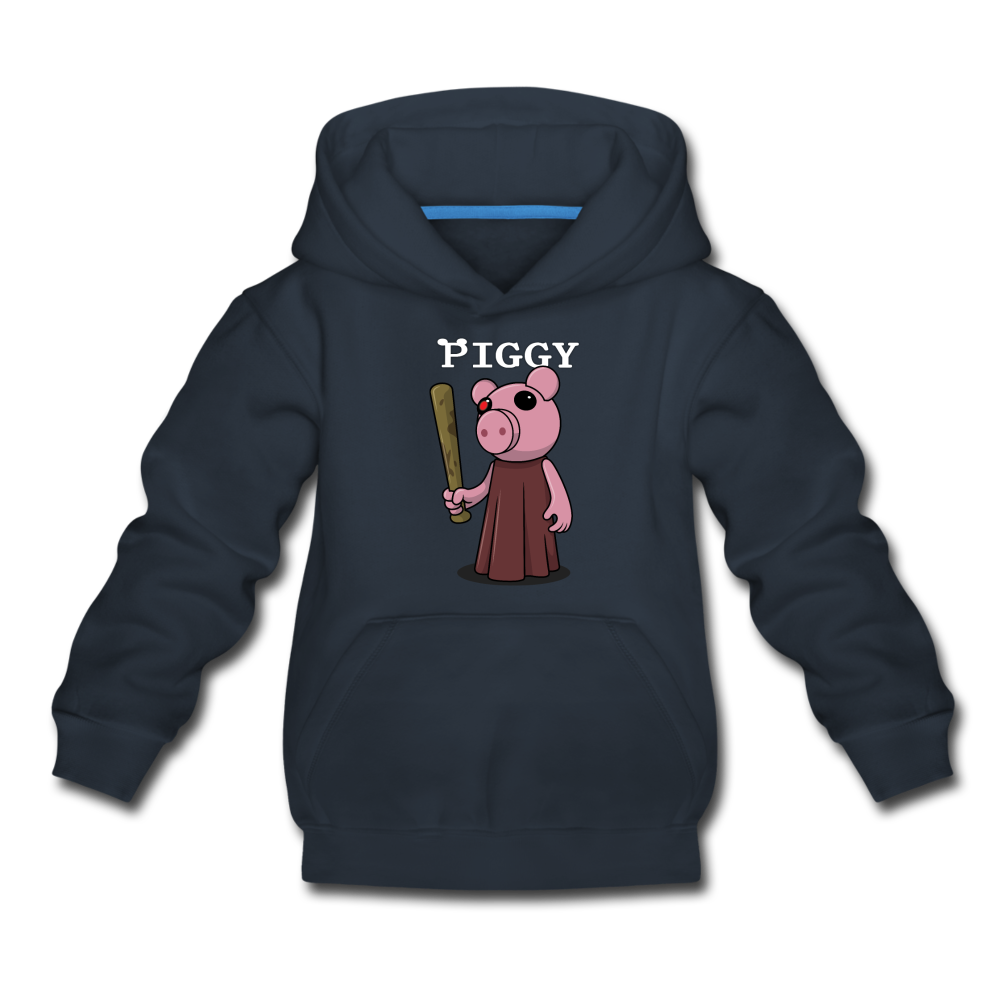 Piggy Logo Hoodie - navy