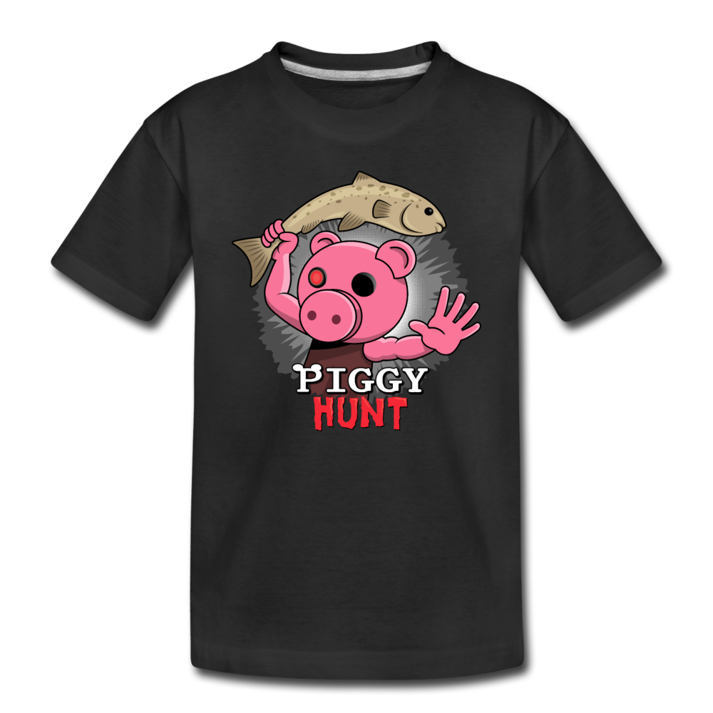 PIGGY: Hunt - Fish Attack! T-Shirt - black