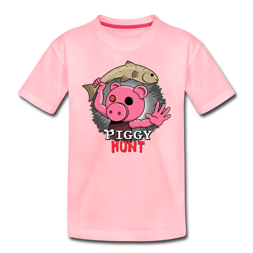 PIGGY: Hunt - Fish Attack! T-Shirt - pink