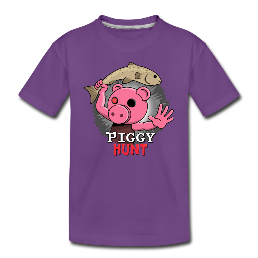 PIGGY: Hunt - Fish Attack! T-Shirt - purple