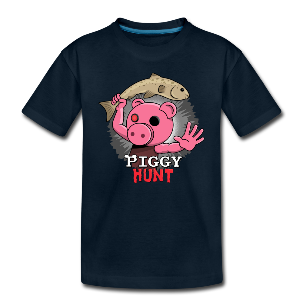 PIGGY: Hunt - Fish Attack! T-Shirt - deep navy