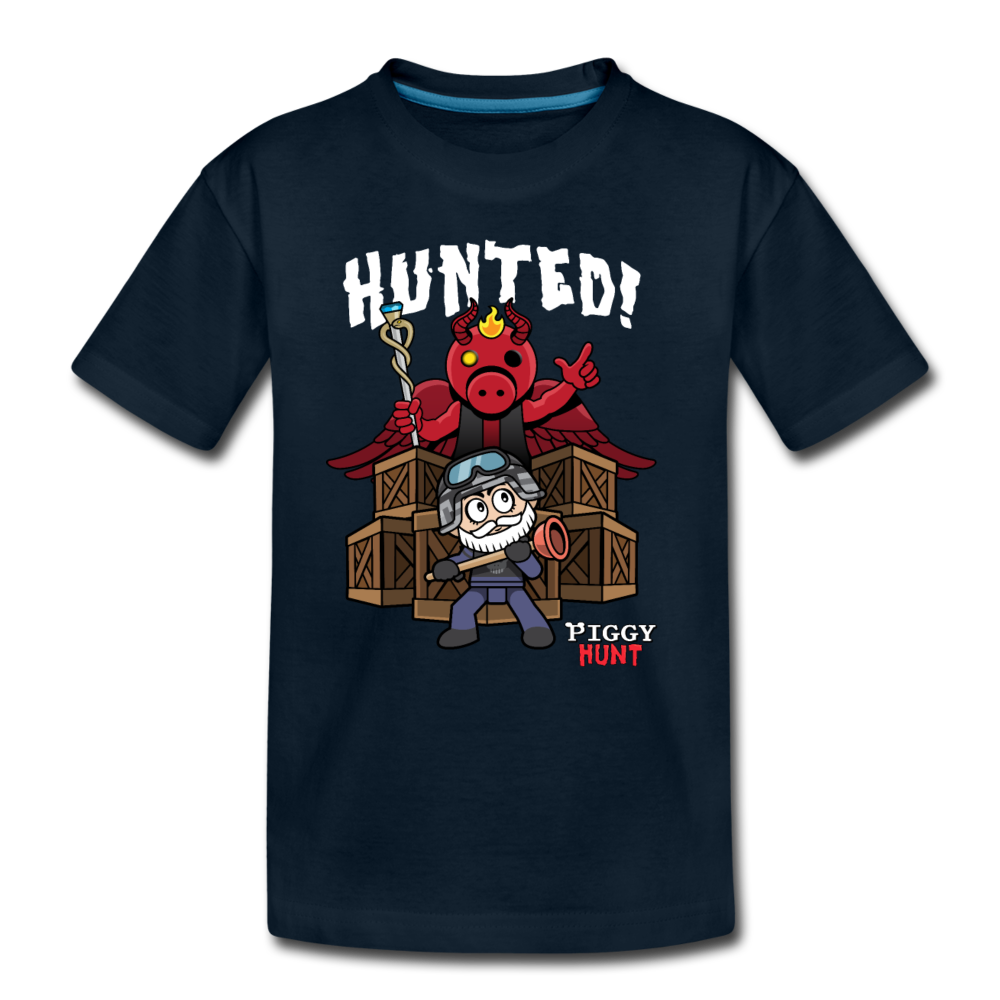 PIGGY: Hunt - Hunted! T-Shirt - deep navy