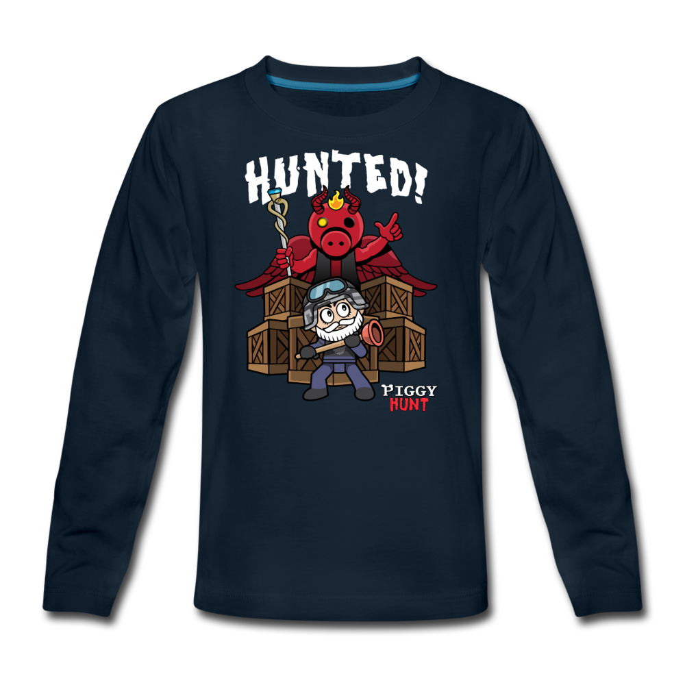 PIGGY: Hunt - Hunted! Long-Sleeve T-Shirt - deep navy