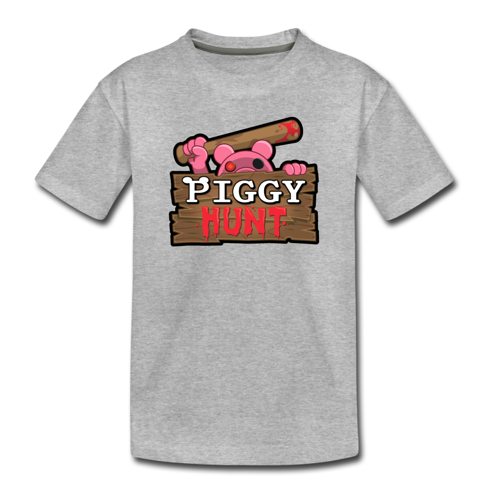 PIGGY: Hunt Logo T-Shirt - heather gray