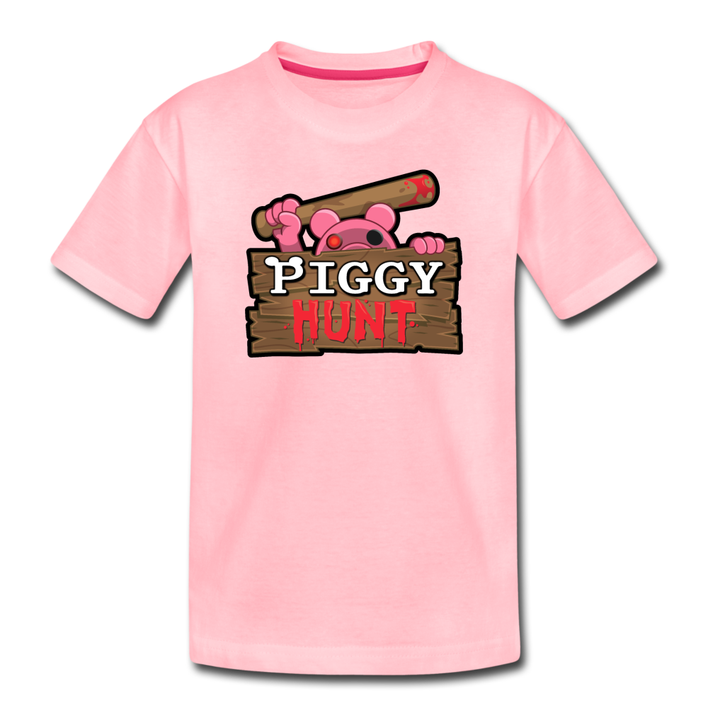 PIGGY: Hunt Logo T-Shirt - pink
