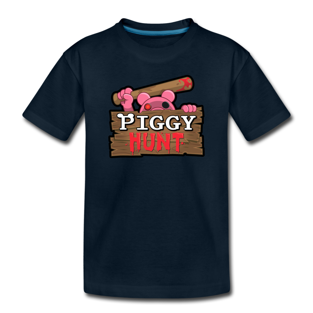 PIGGY: Hunt Logo T-Shirt - deep navy