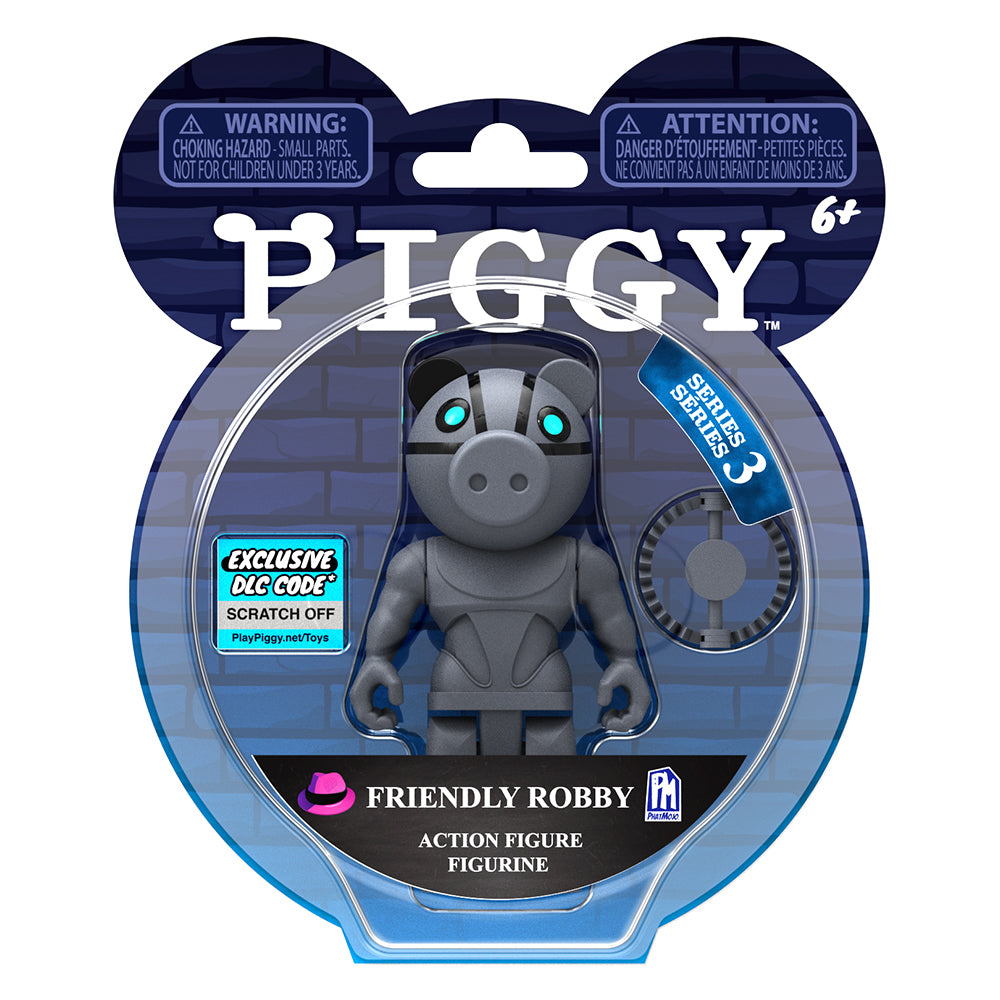 PIGGY - Friendly Robby Action Figure (3.5 Buildable Toy, Series 3)  [Includes DLC]