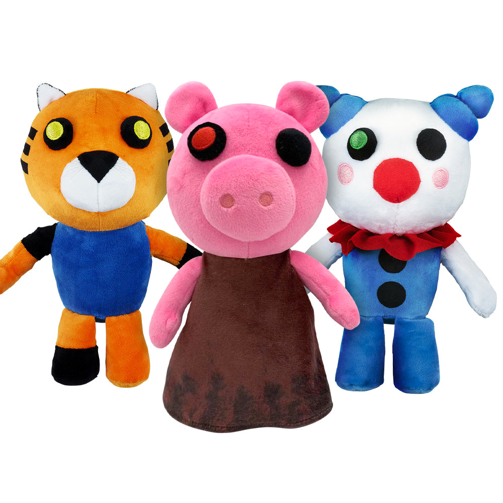 ROBLOX PIGGY COLLECTIBLE PLUSH SERIES Lot Of 3 Clowny Tigry Piggy