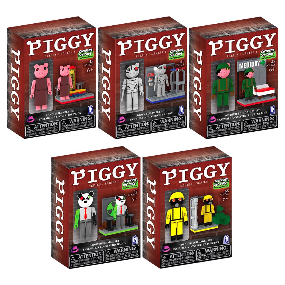 All 8 Piggy Construction Sets In Series 1 And 2 Full Review!!! 