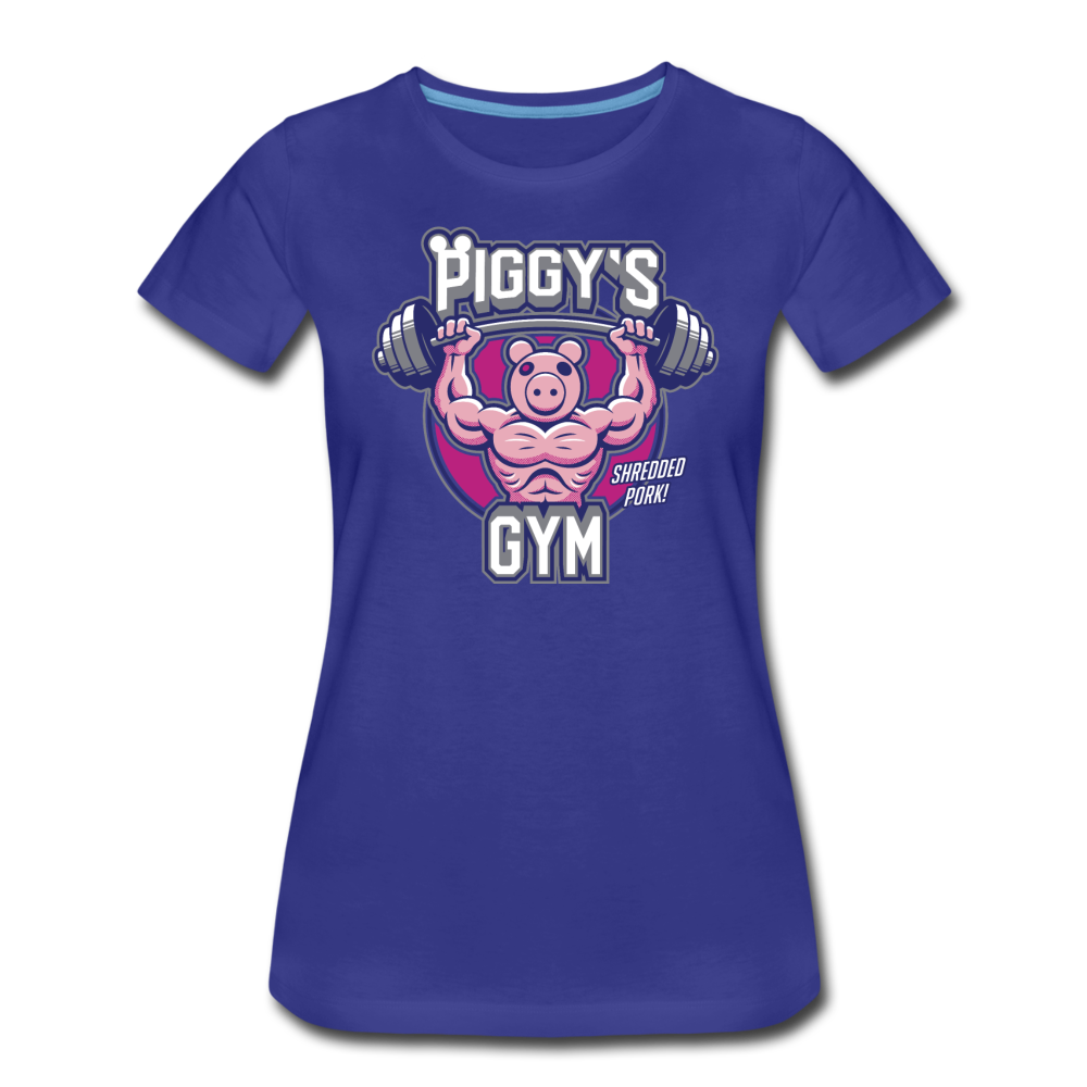 Piggy's Gym T-Shirt (Womens) - royal blue