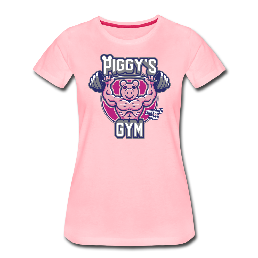 Piggy's Gym T-Shirt (Womens) - pink