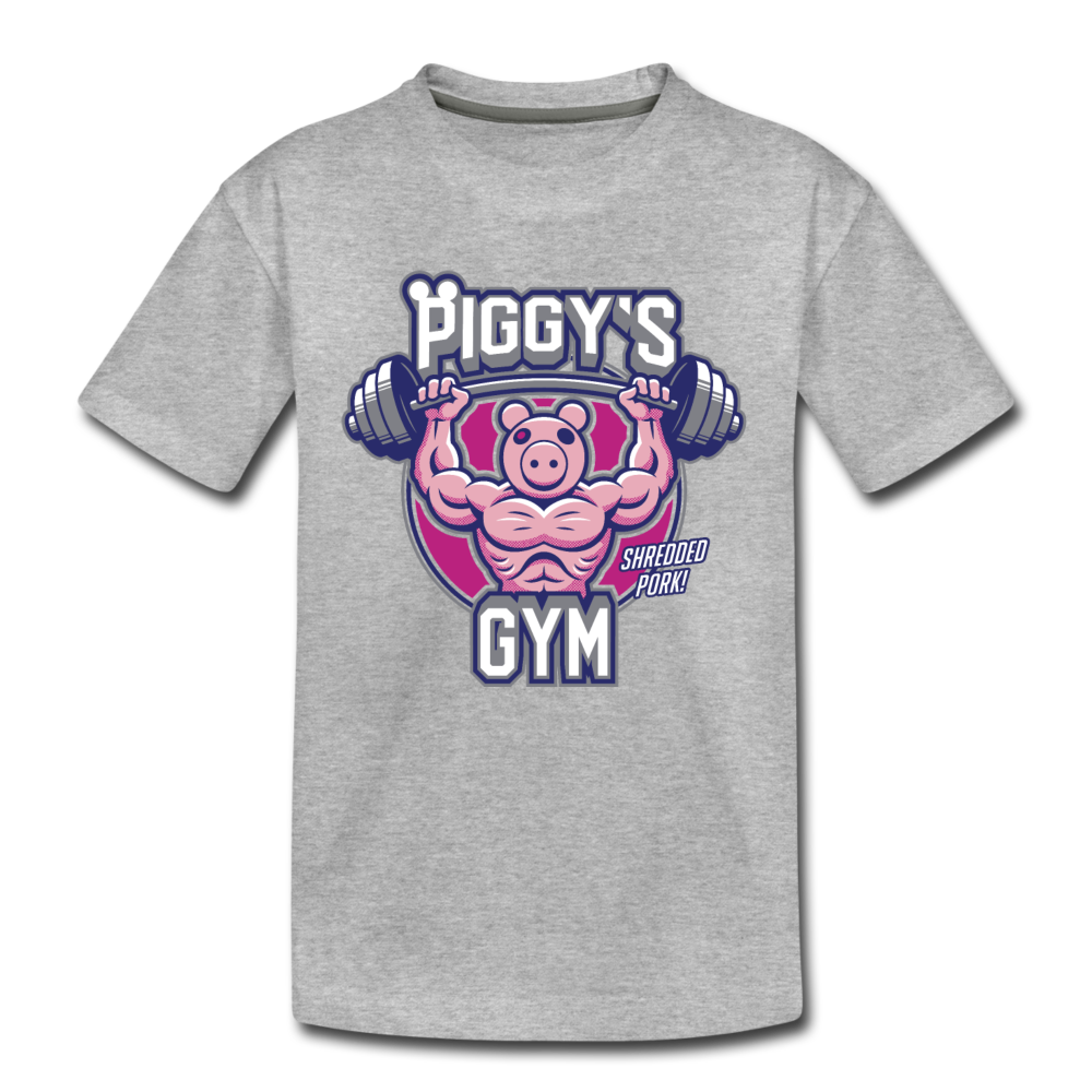 Piggy's Gym T-Shirt - heather gray