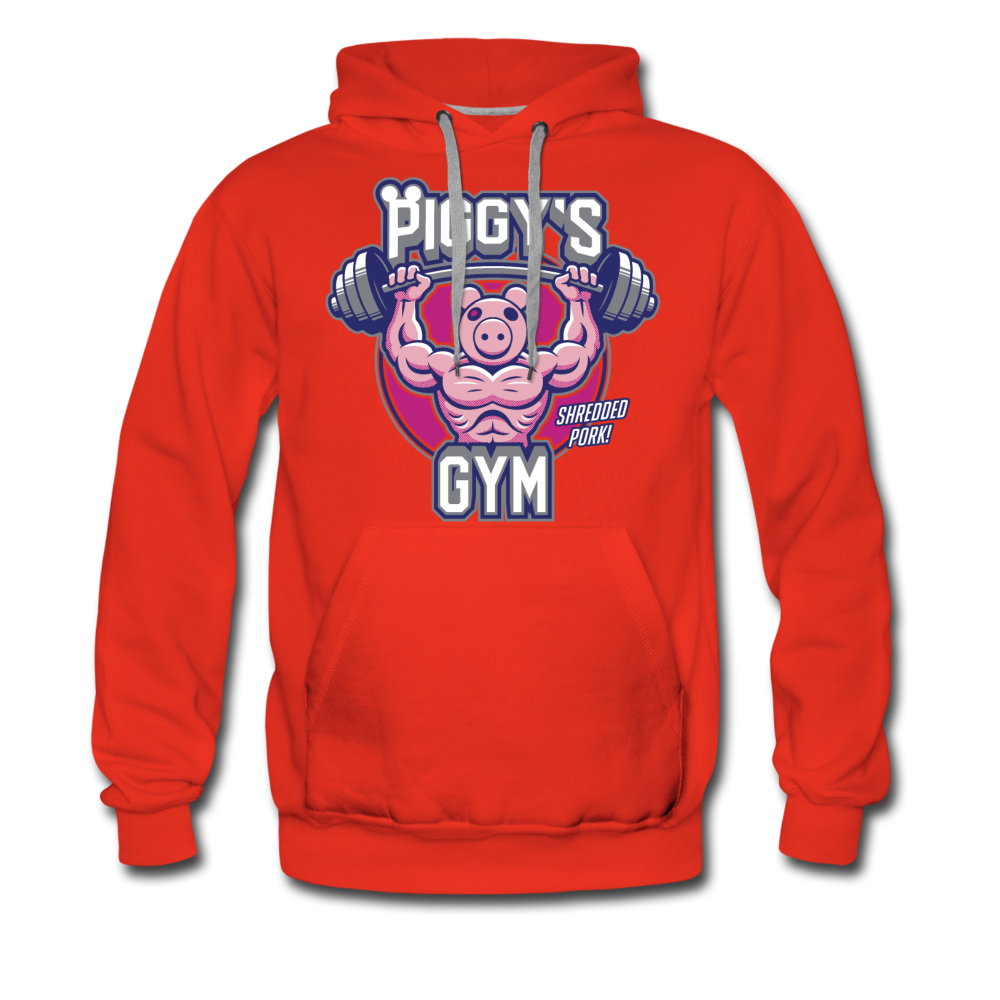 Piggy's Gym Hoodie (Mens) - red