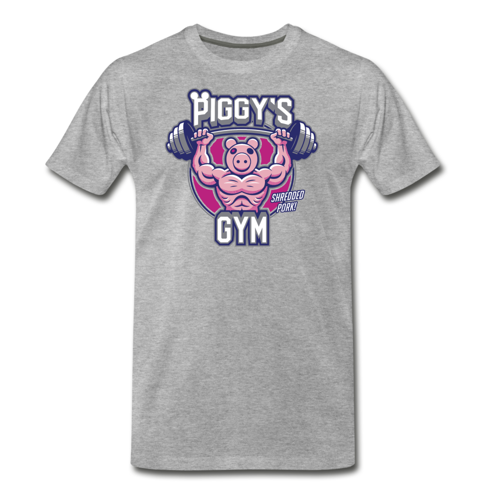 Piggy's Gym T-Shirt (Mens) - heather gray