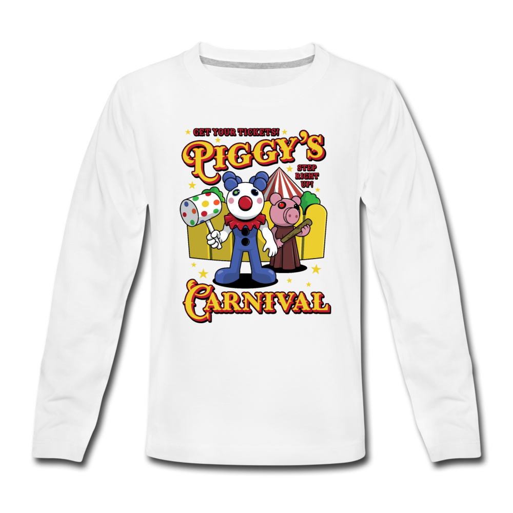 Piggy's Carnival Long Sleeve T-Shirt - white