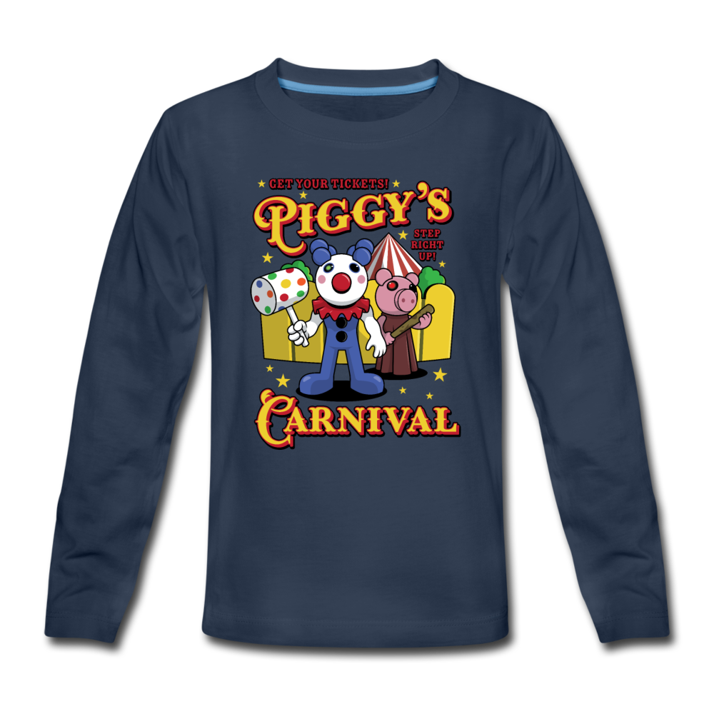 Piggy's Carnival Long Sleeve T-Shirt - navy