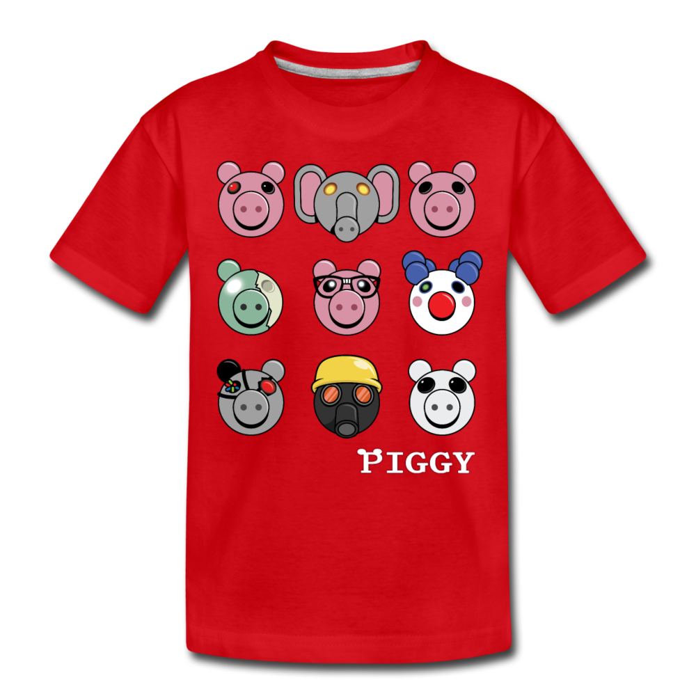 PIGGY Official Store - Piggy Faces T-Shirt (Youth)