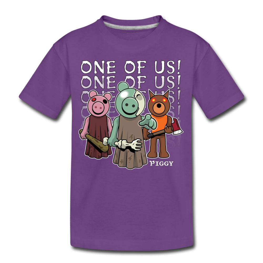 Piggy One Of Us! T-Shirt - purple
