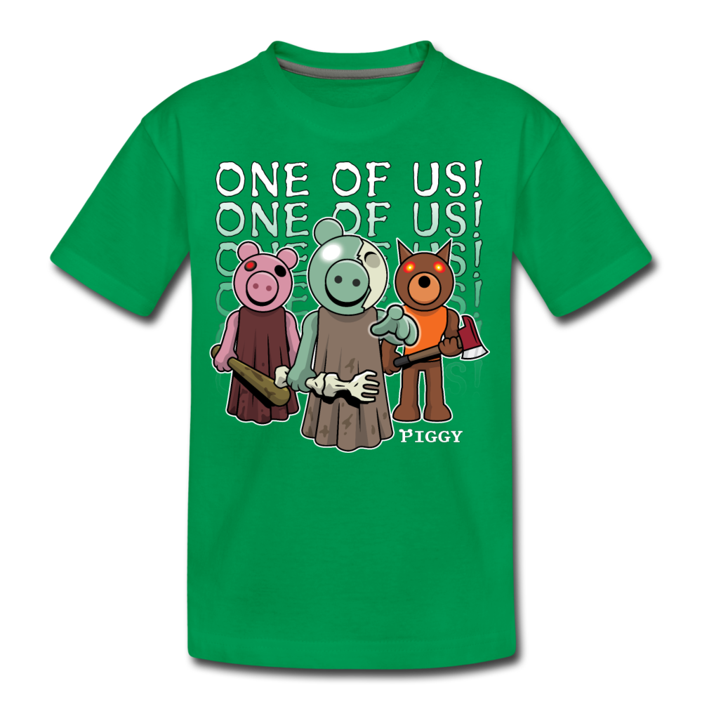 Piggy One Of Us! T-Shirt - kelly green