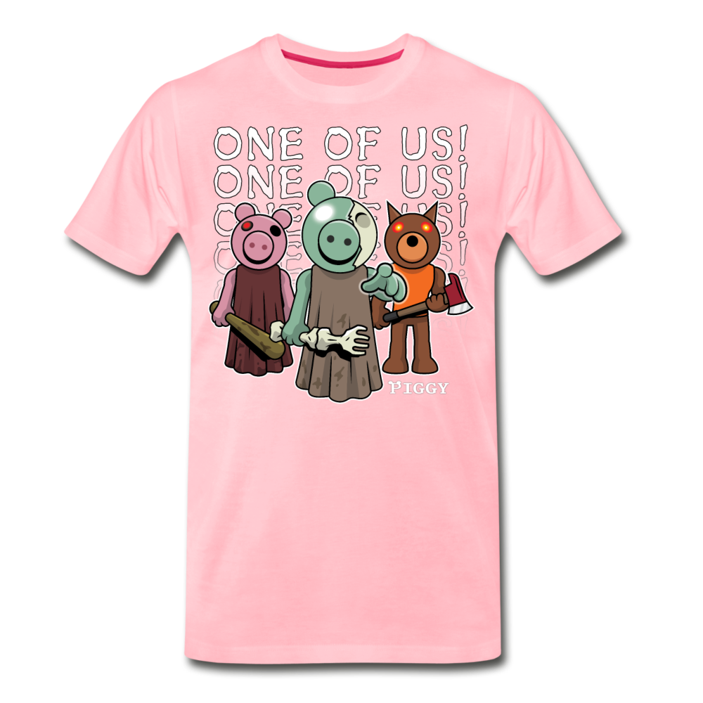 Piggy One Of Us! T-Shirt (Mens) - pink