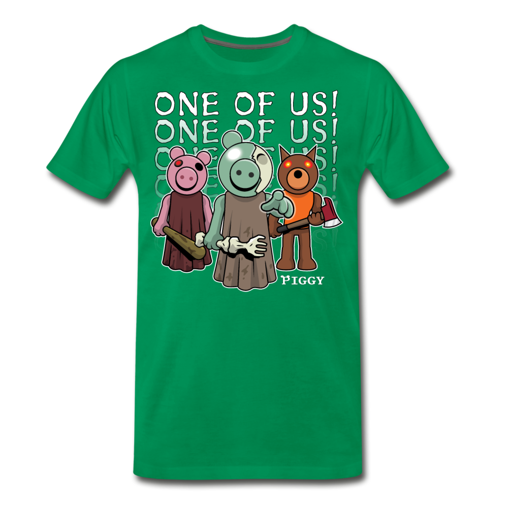 Piggy One Of Us! T-Shirt (Mens) - kelly green