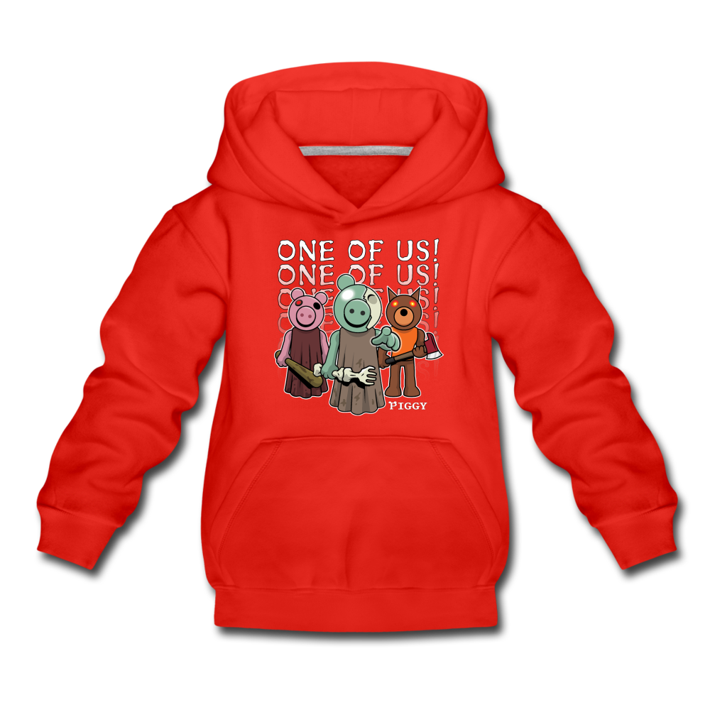 Piggy One Of Us! Hoodie - red