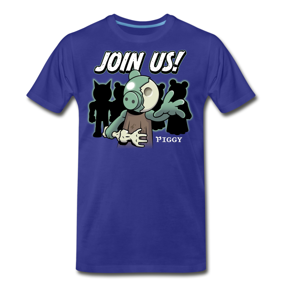 Piggy Join Us! T-Shirt (Mens) - royal blue