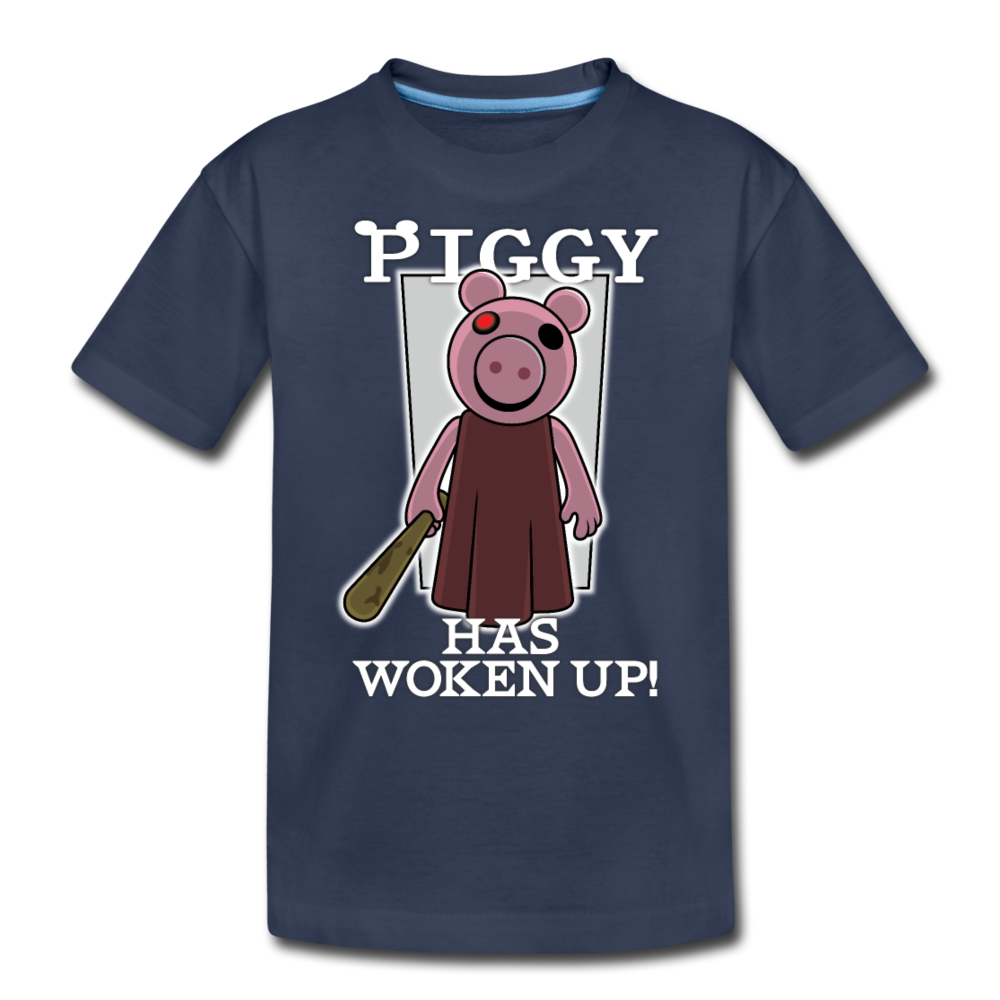 Piggy Has Woken Up T-Shirt - navy