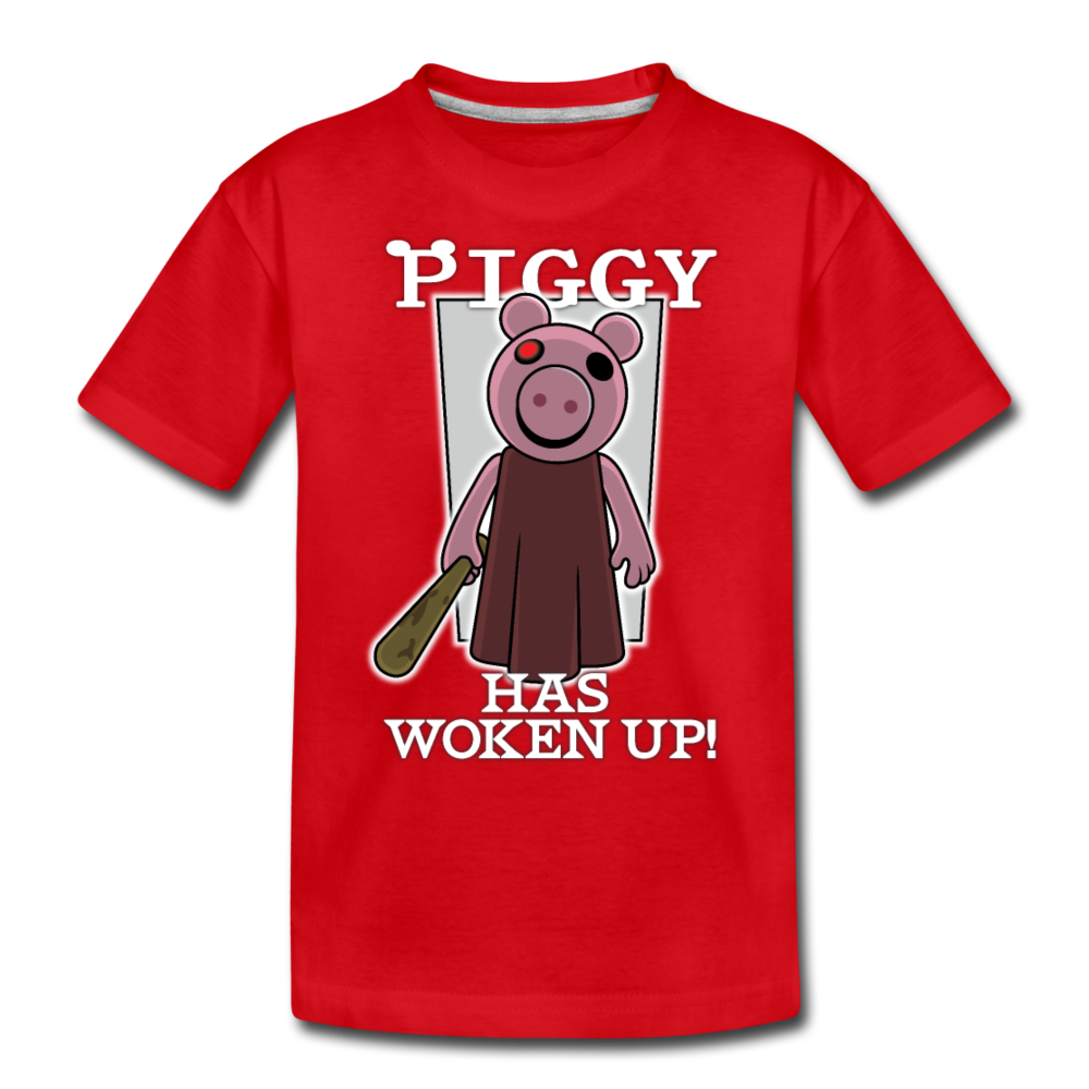 Piggy Has Woken Up T-Shirt - red