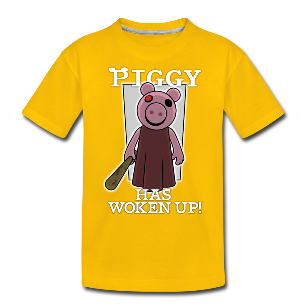 Piggy Has Woken Up T-Shirt - sun yellow