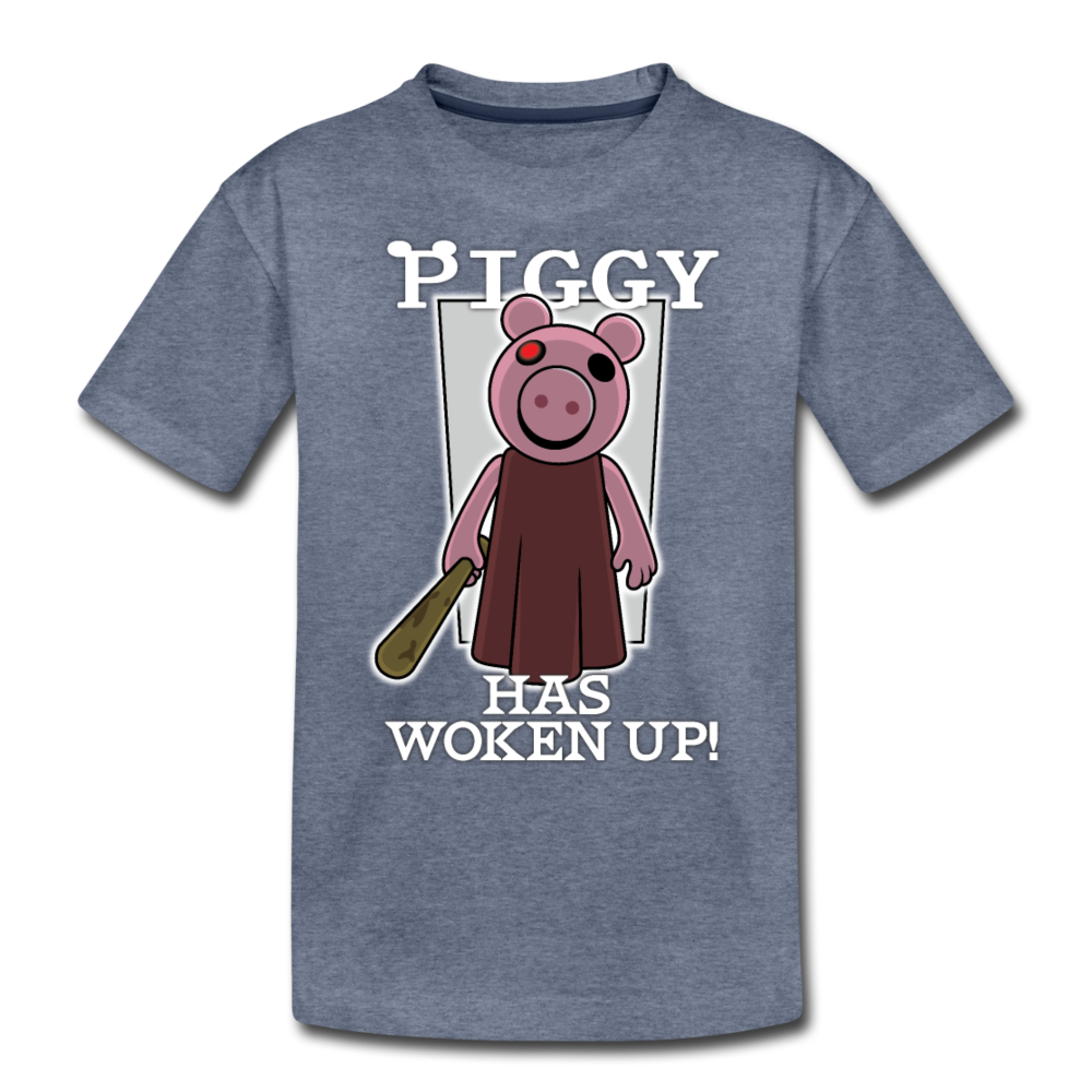 Piggy Has Woken Up T-Shirt - heather blue