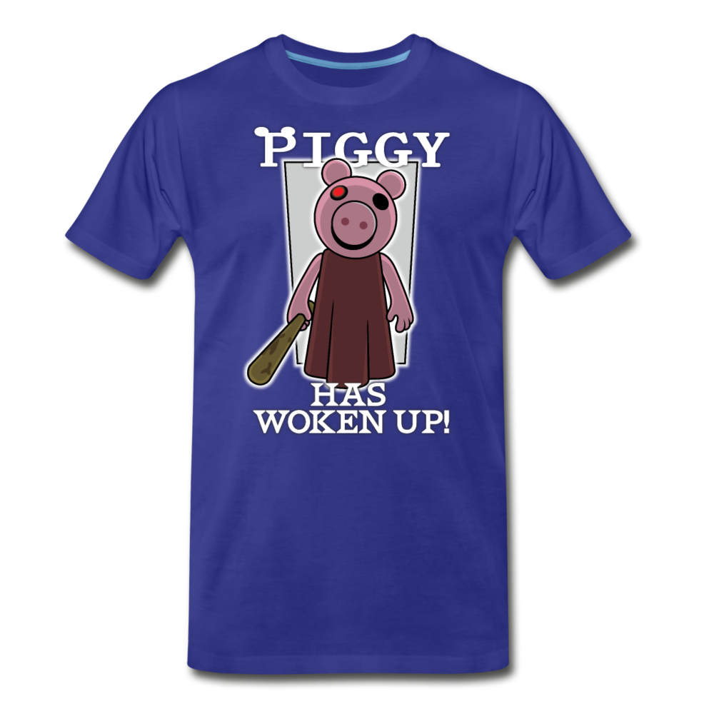 Piggy Has Woken Up T-Shirt (Mens) - royal blue