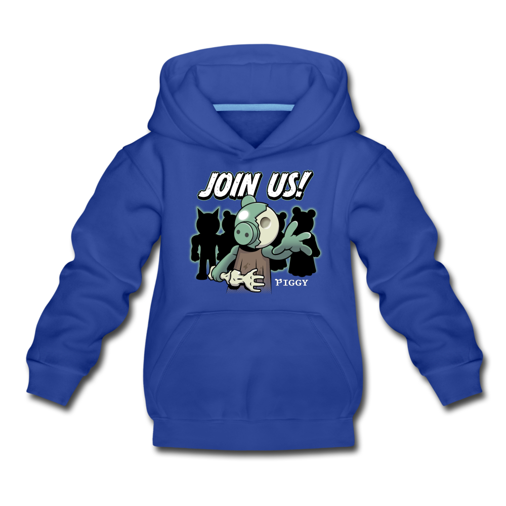 Piggy Join Us! Hoodie - royal blue