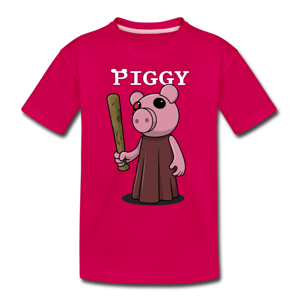 Piggy Logo T-Shirt - dark pink