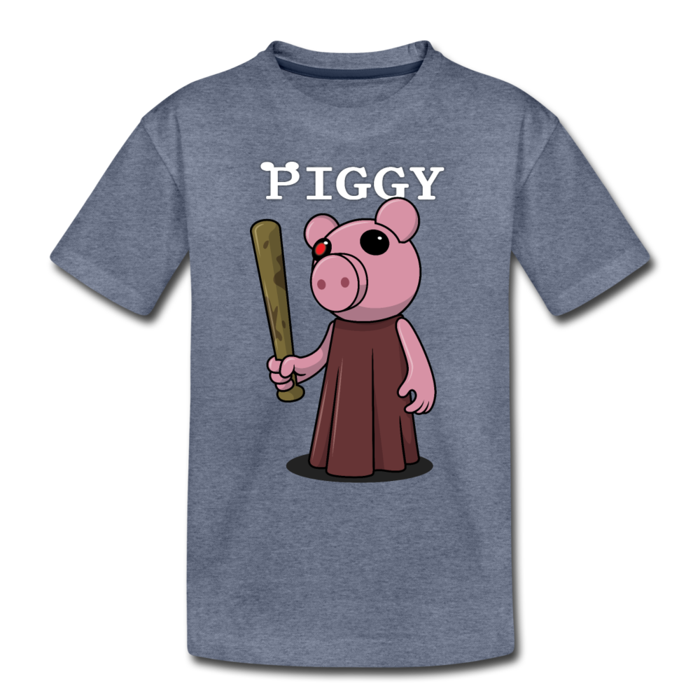 Piggy Logo T-Shirt - heather blue