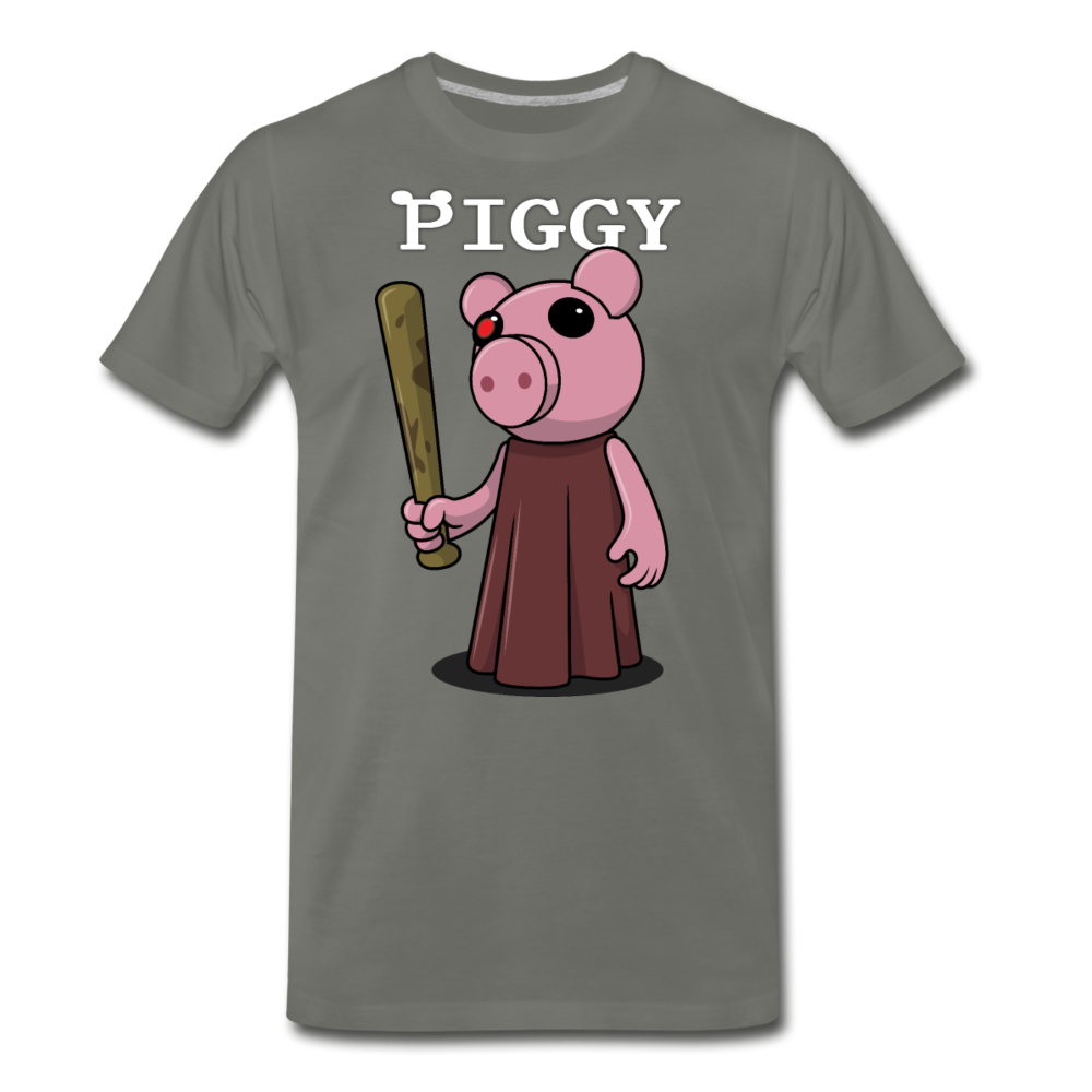 Piggy Logo T-Shirt (Mens) - asphalt gray